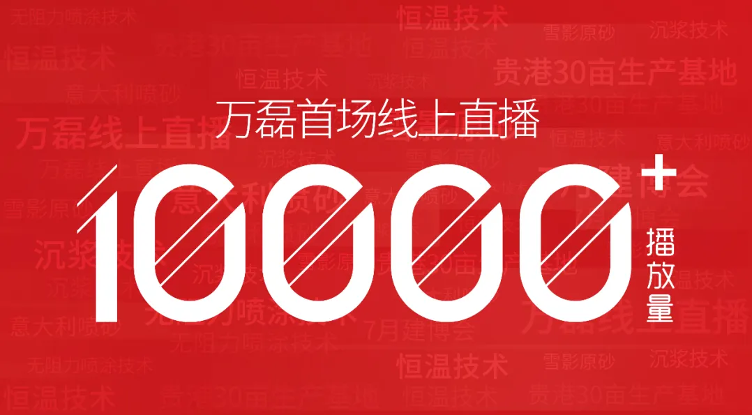 10000+人氣，萬(wàn)磊首場(chǎng)線上直播 完美收官！